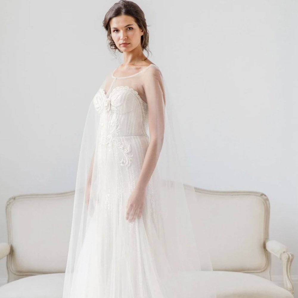 Custom Tulle Bridal Cape